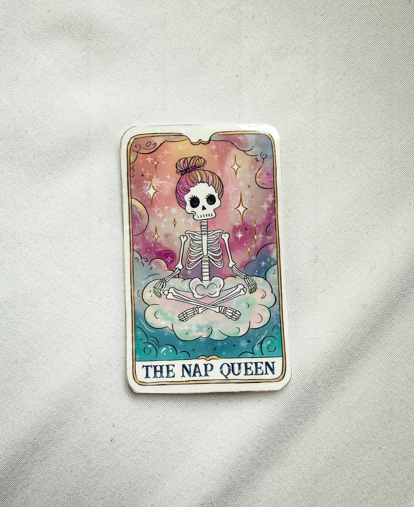 The Nap Queen Holographic Sticker