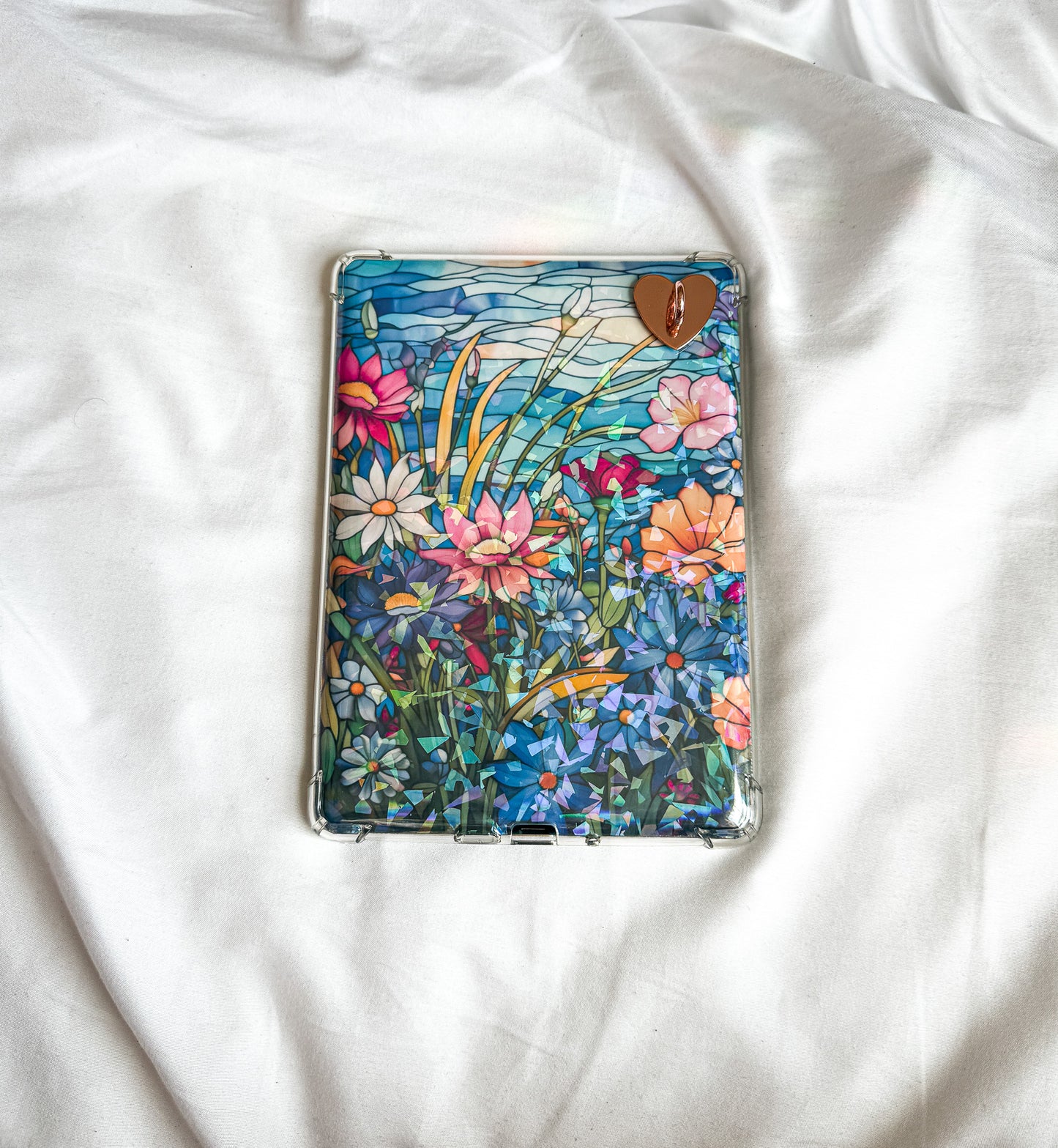 Stained Glass Design Kindle Case Insert Floral Stained Glass Kindle Insert