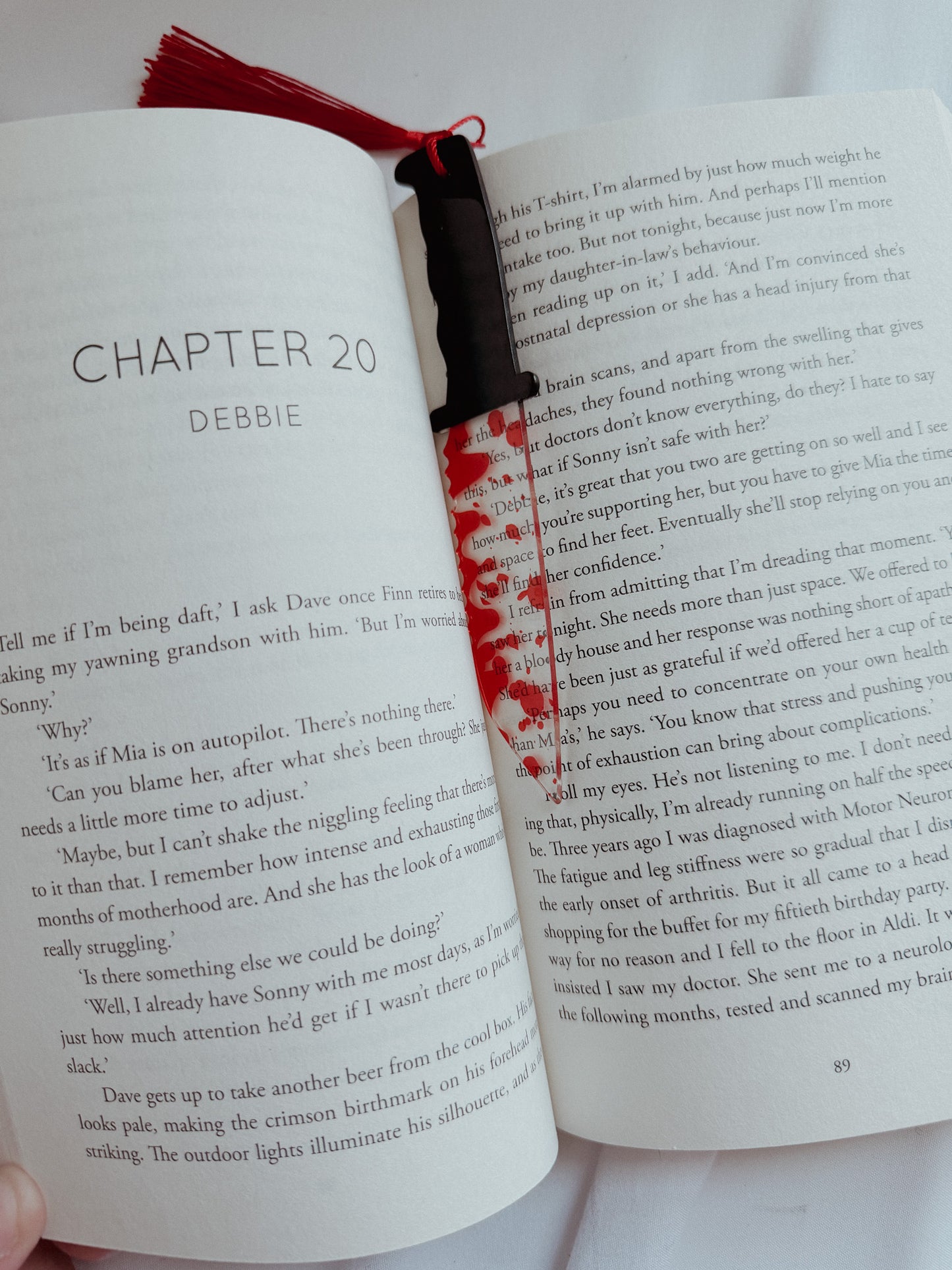 Horror Weapons Clear Acrylic Bookmarks