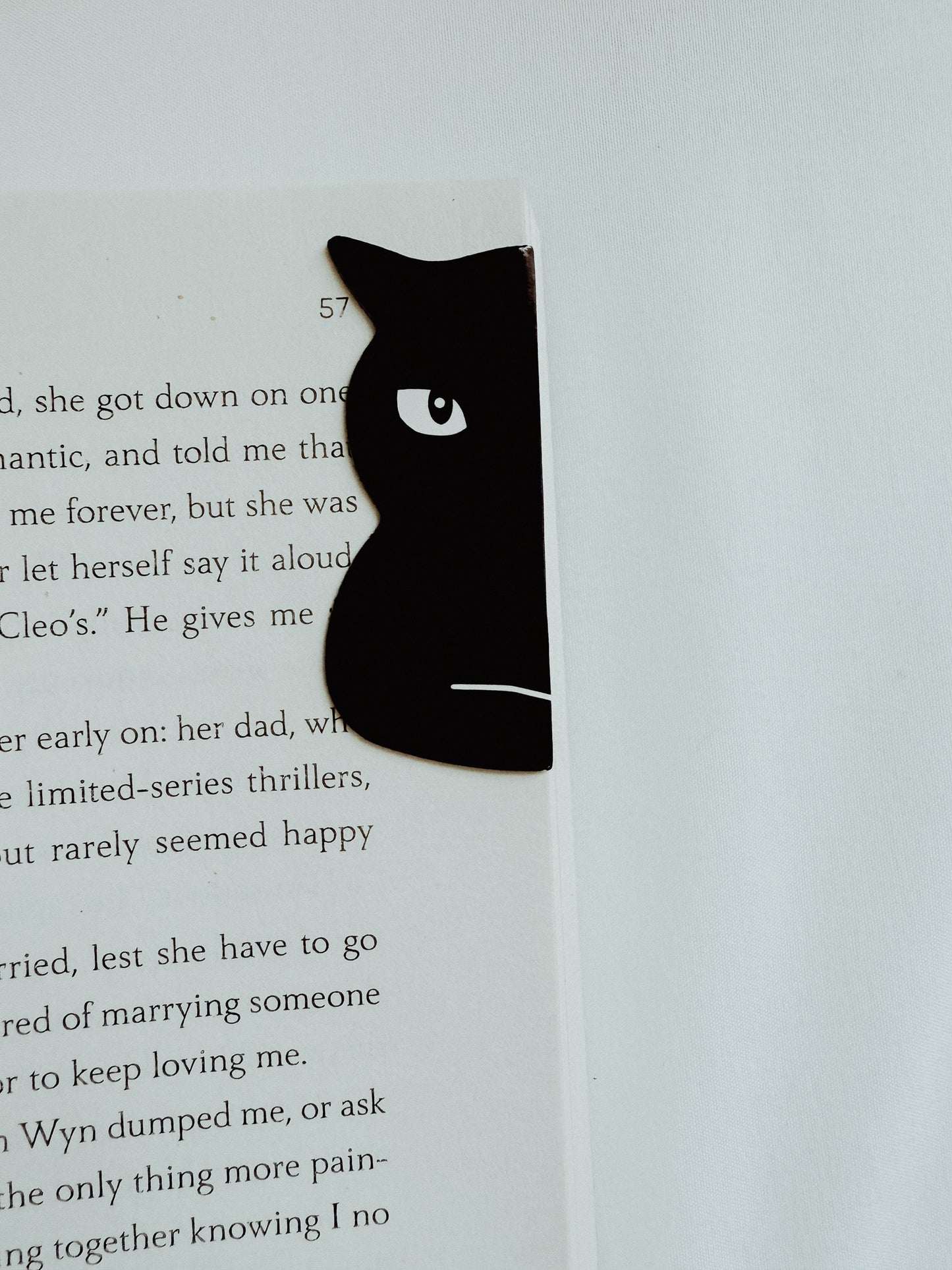 Black Cat Magnetic Bookmarks