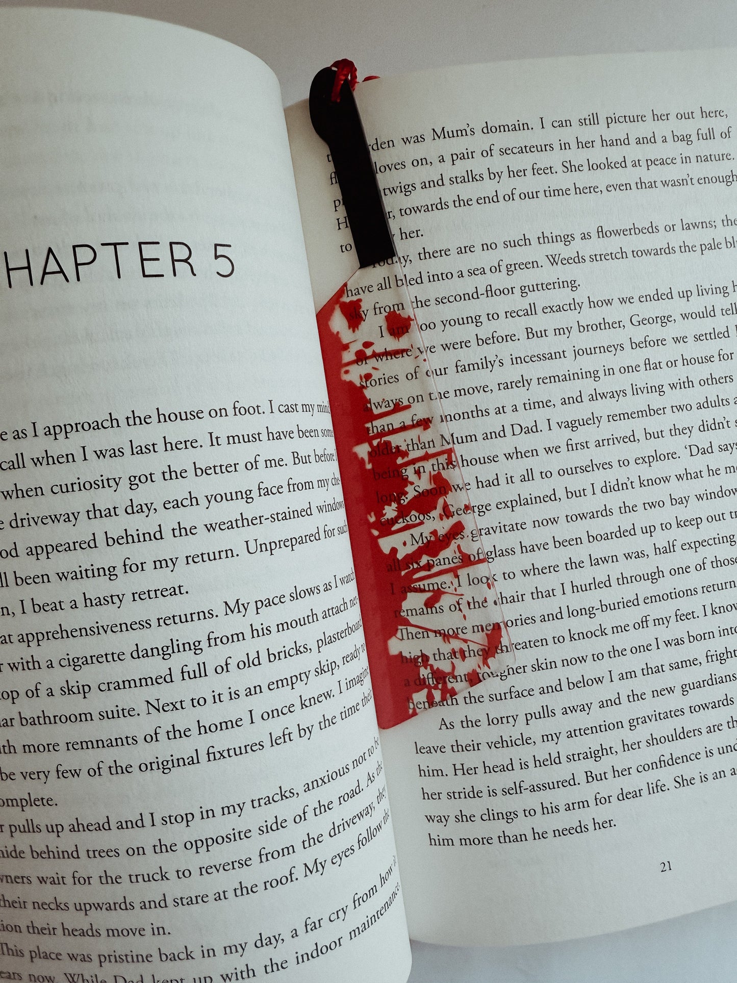 Horror Weapons Clear Acrylic Bookmarks