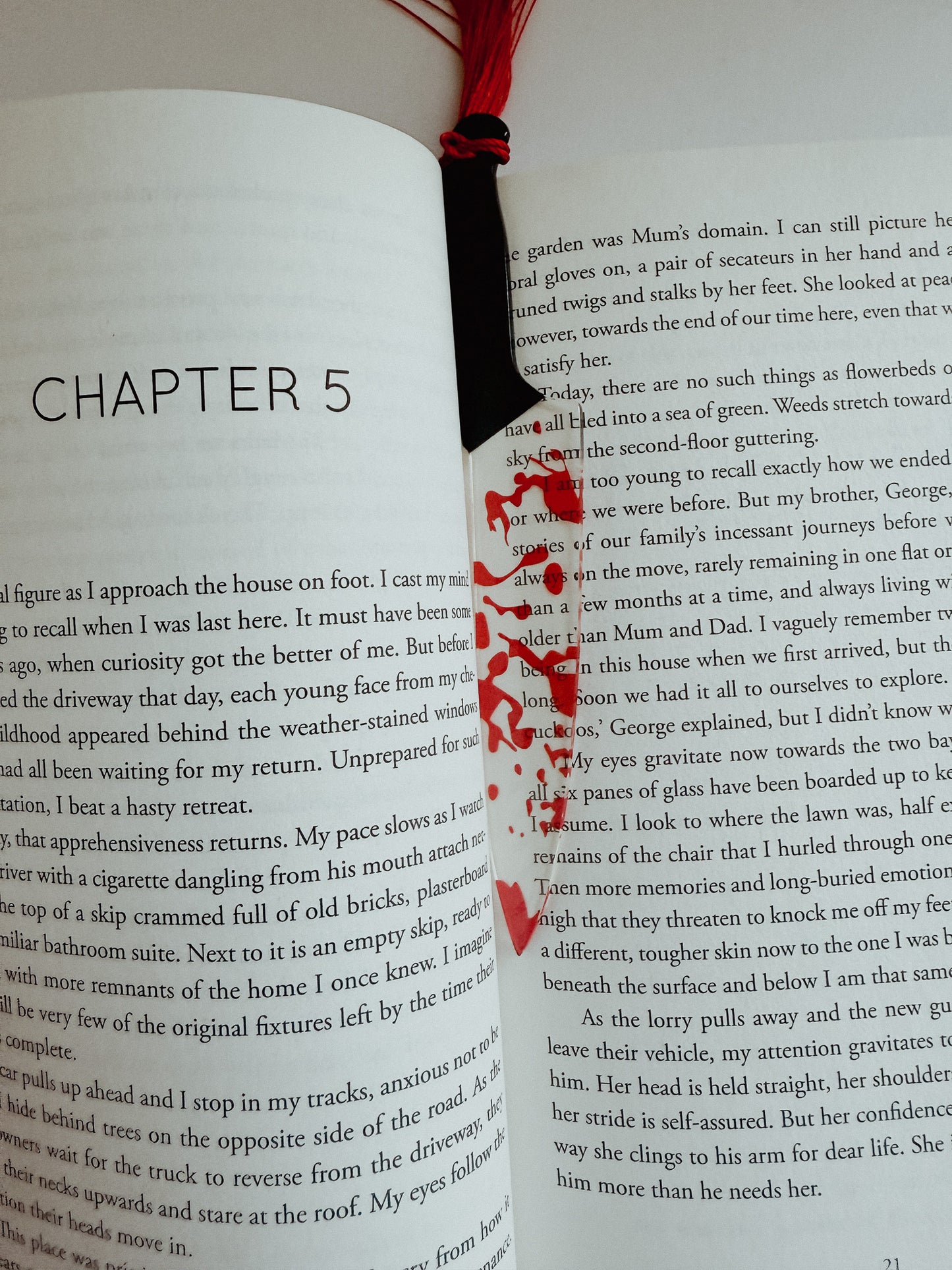 Horror Weapons Clear Acrylic Bookmarks