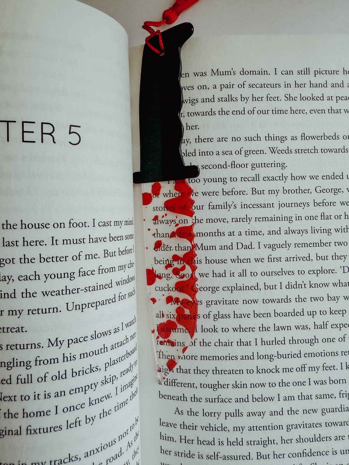 Horror Weapons Clear Acrylic Bookmarks