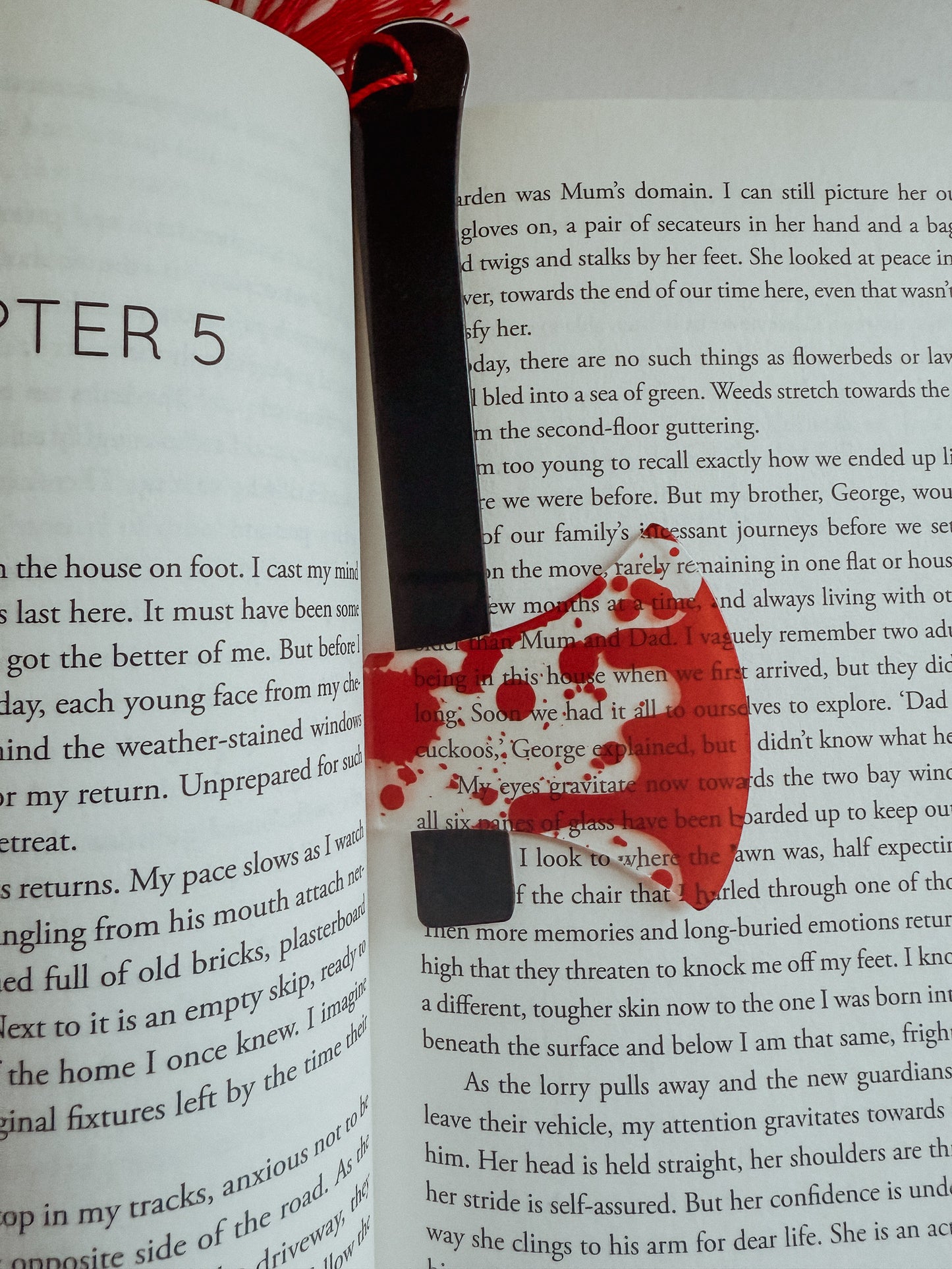 Horror Weapons Clear Acrylic Bookmarks