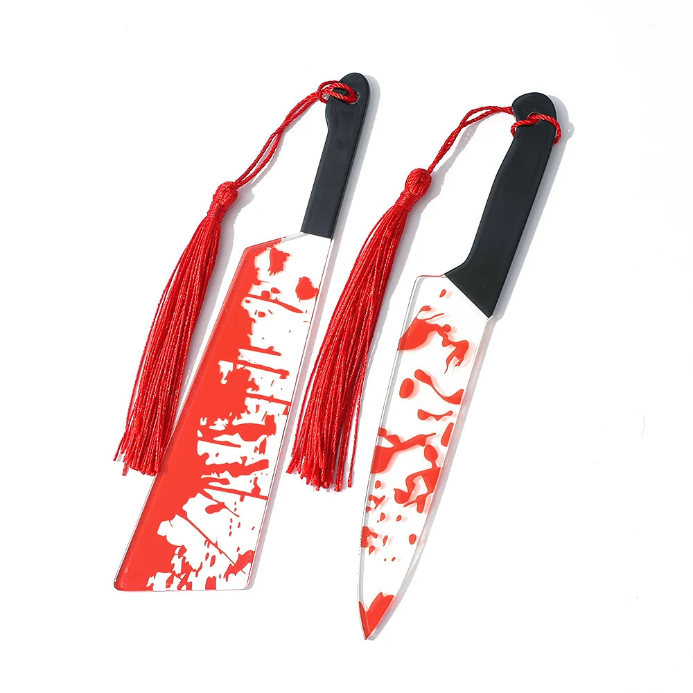 Horror Weapons Clear Acrylic Bookmarks