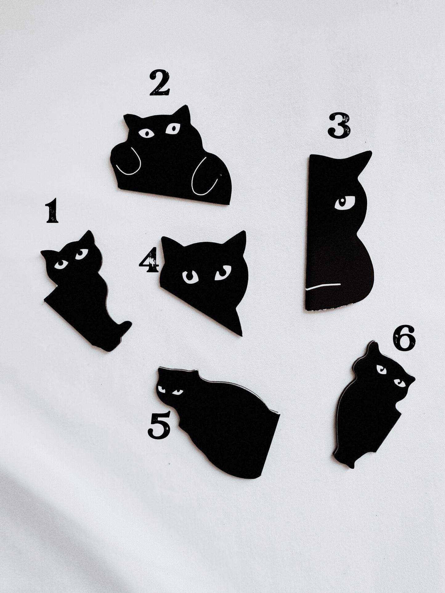 Black Cat Magnetic Bookmarks