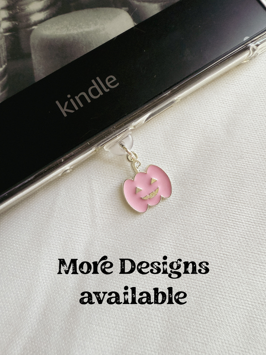 Halloween Kindle Charm Kindle Dust Plug Charm Kindle Accessories USB-C Dust Plug Charm Ipad Charm Bookish Gift Bookish Merch Dust Plug Book lover Gift