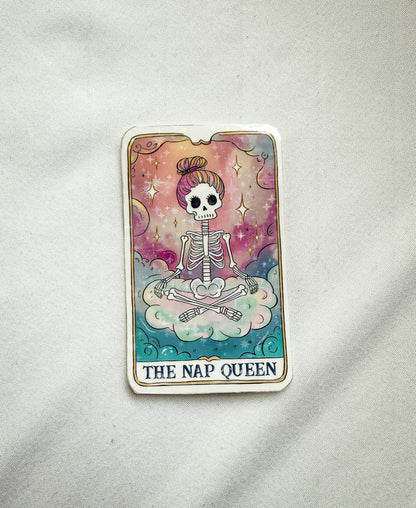 The Nap Queen Holographic Sticker
