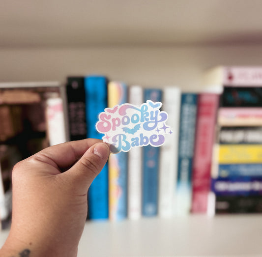 Spooky Babe Holographic Sticker