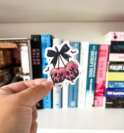 Spooky Cherries Holographic Sticker
