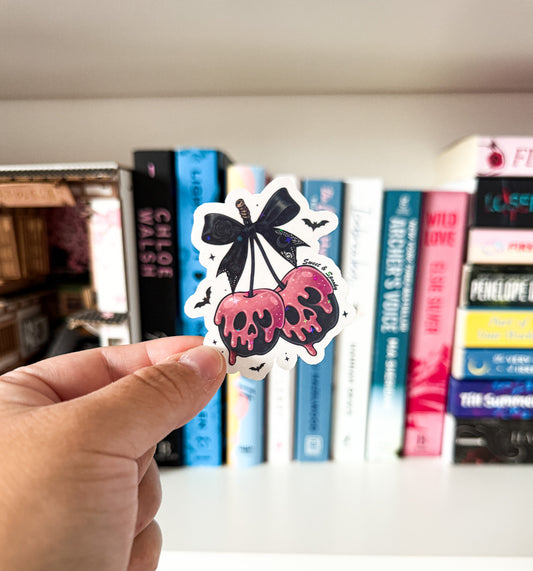 Spooky Cherries Holographic Sticker