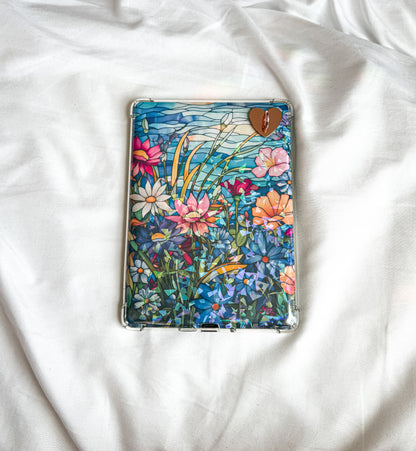 Stained Glass Design Kindle Case Insert Floral Stained Glass Kindle Insert