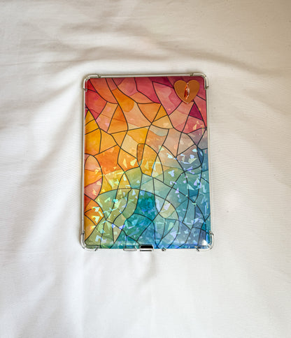 Stained Glass Design Kindle Case Insert Rainbow Stained Glass Kindle Insert