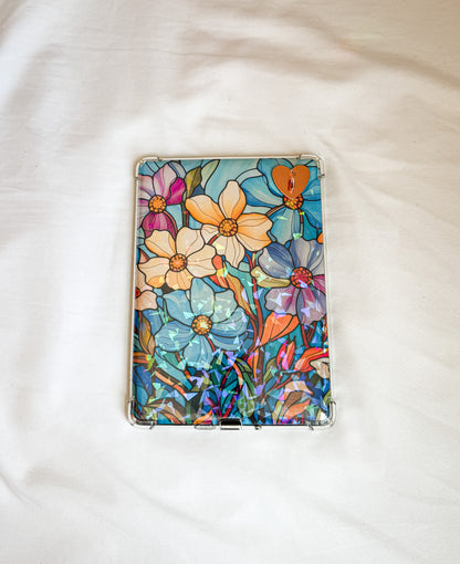 Floral Stained Glass Design Kindle Case Insert Stained Glass Kindle Insert