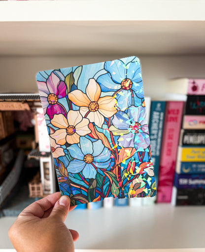 Floral Stained Glass Design Kindle Case Insert Stained Glass Kindle Insert