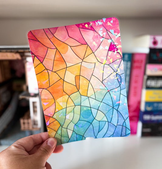 Stained Glass Design Kindle Case Insert Rainbow Stained Glass Kindle Insert