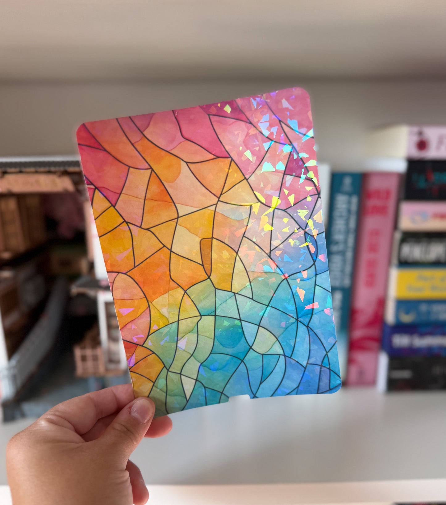 Stained Glass Design Kindle Case Insert Rainbow Stained Glass Kindle Insert