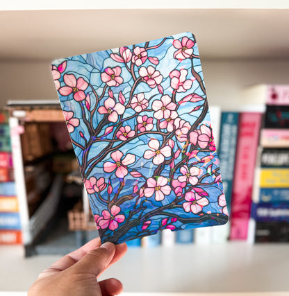 Cherry Blossom Stained Glass Design Kindle Case Insert Stained Glass Kindle Insert