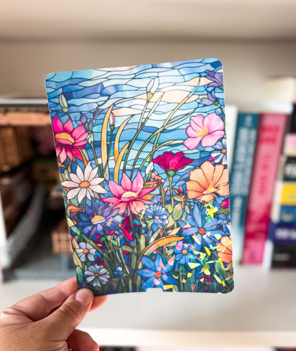 Stained Glass Design Kindle Case Insert Floral Stained Glass Kindle Insert