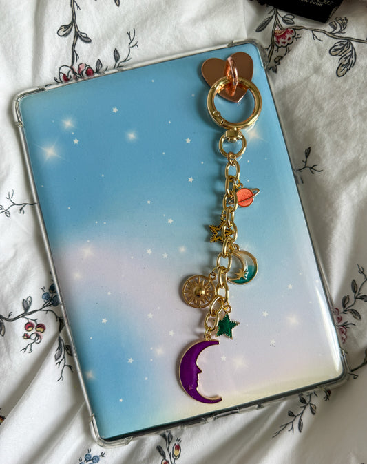 Celestial Themed Kindle Chain (Purple Moon)