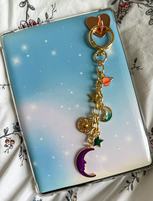 Celestial Themed Kindle Chain (Purple Moon)
