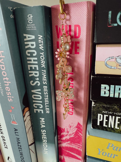 Butterfly/Floral Themed Kindle Chain/Bookmark