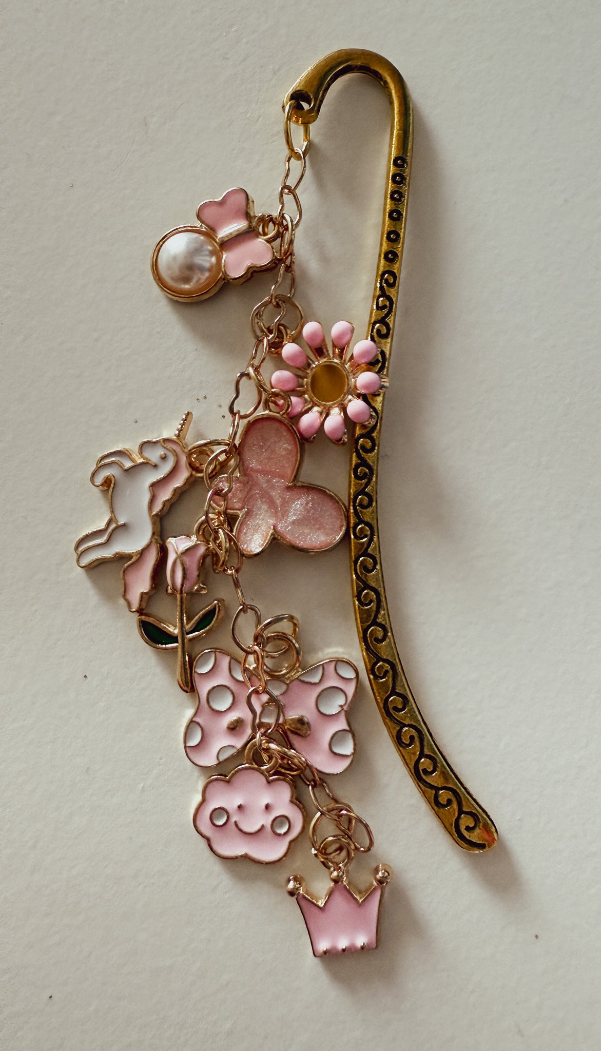 Butterfly/Floral Themed Kindle Chain/Bookmark