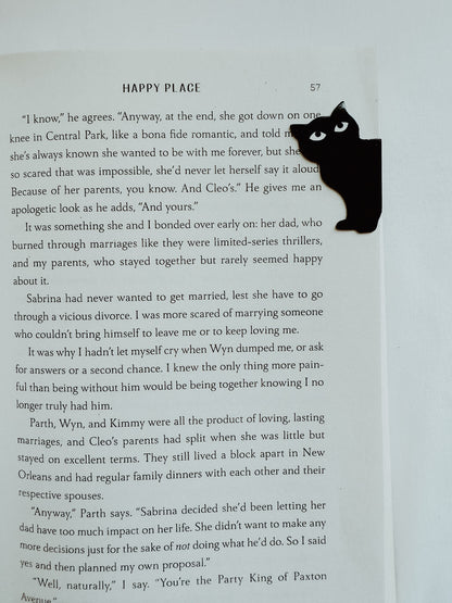 Black Cat Magnetic Bookmarks