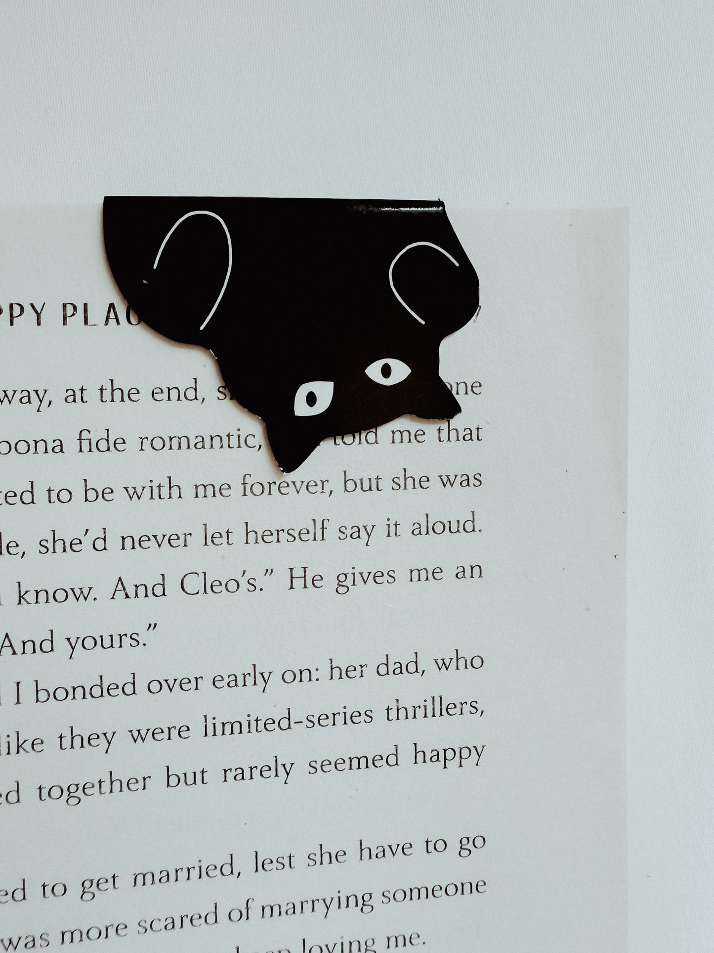 Black Cat Magnetic Bookmarks