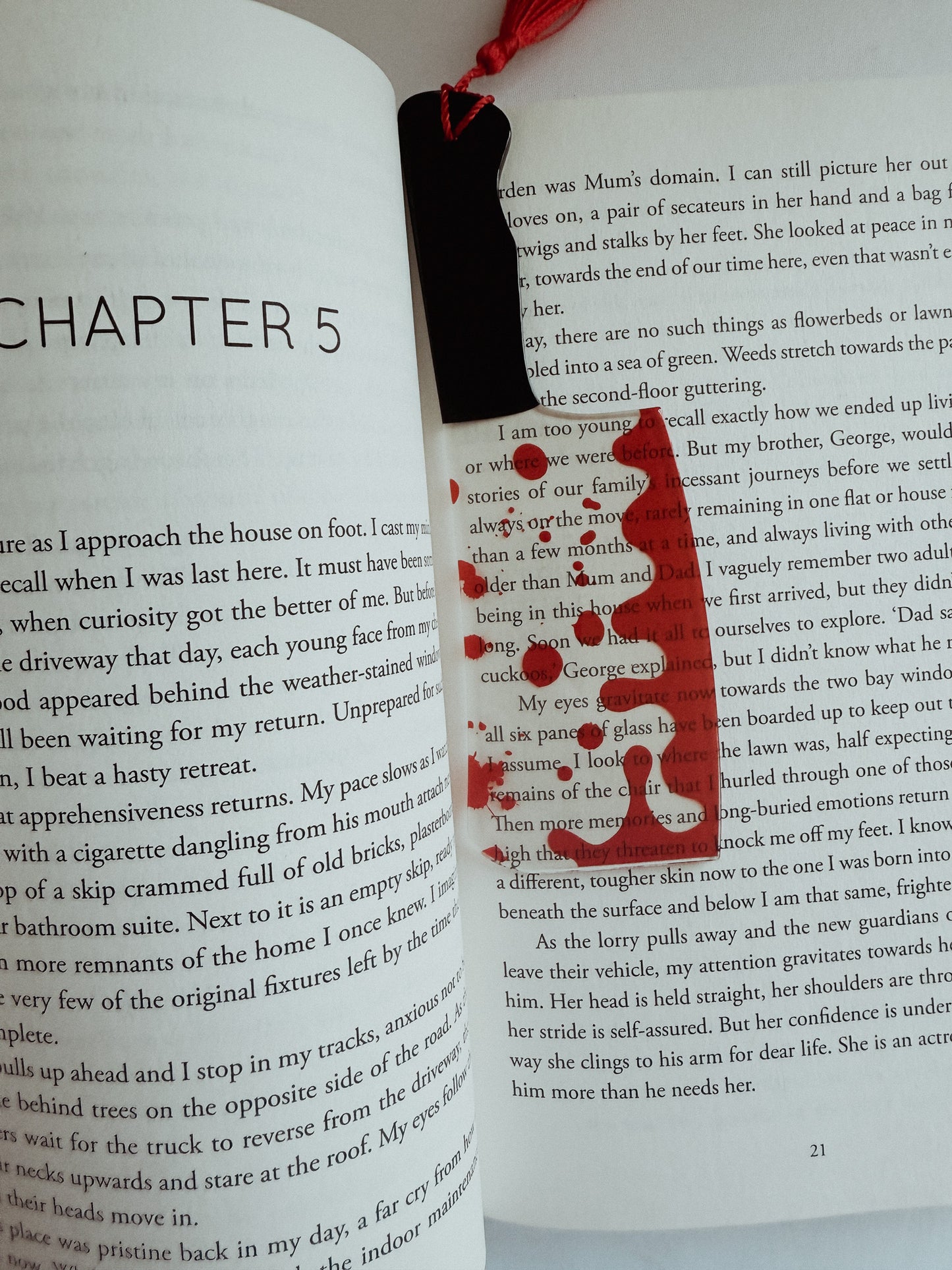 Horror Weapons Clear Acrylic Bookmarks