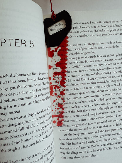 Horror Weapons Clear Acrylic Bookmarks