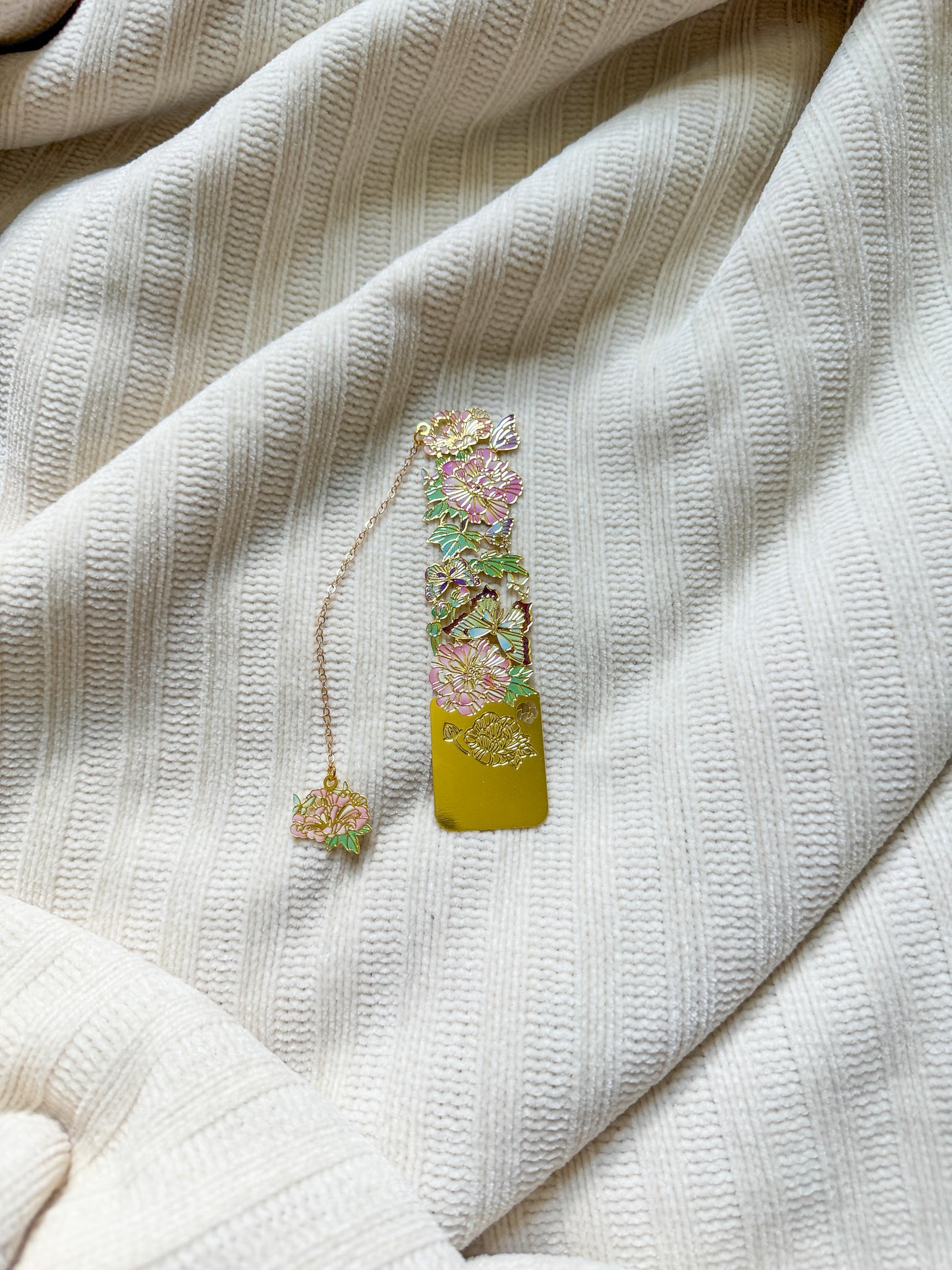 Floral Metal Bookmark