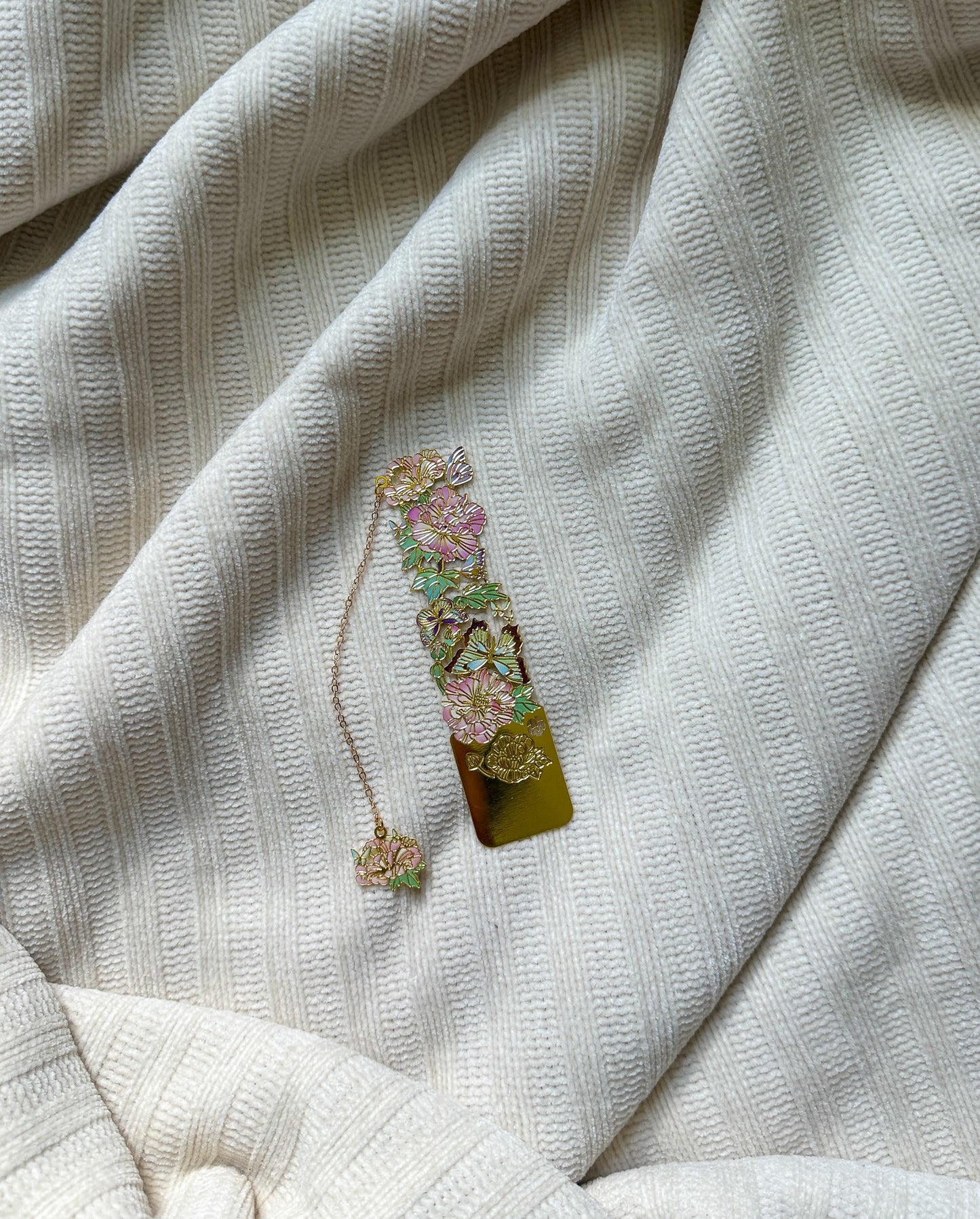 Floral Metal Bookmark