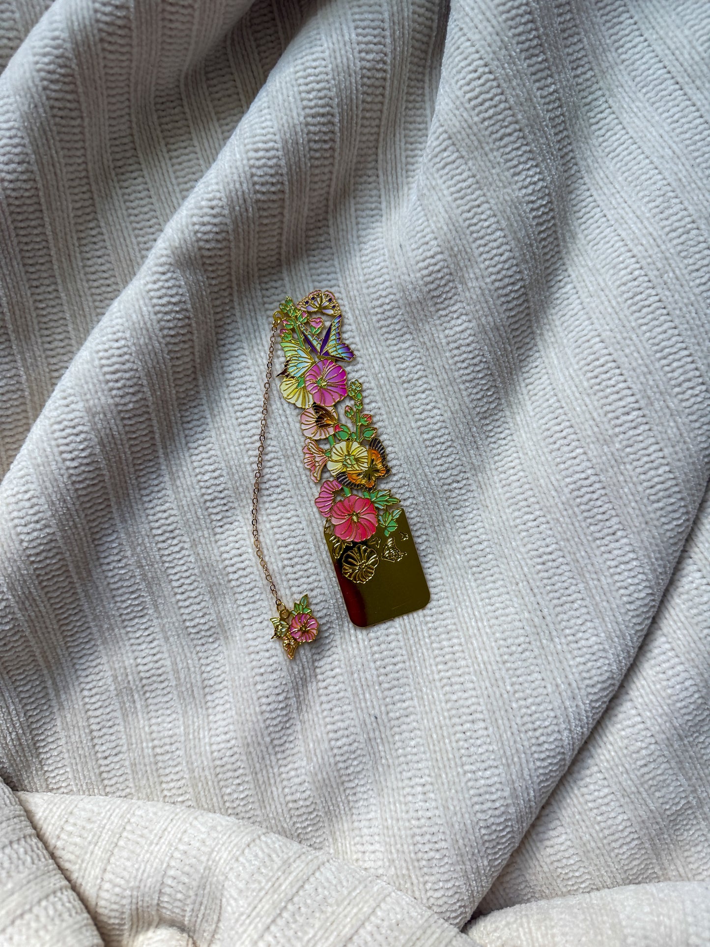 Floral Metal Bookmark