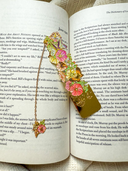 Floral Metal Bookmark