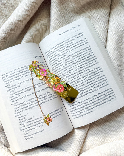 Floral Metal Bookmark