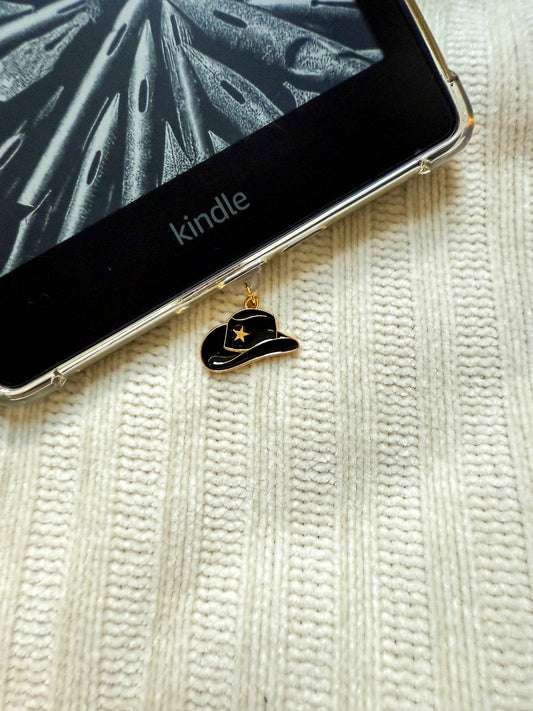Cowboy Western Kindle Charm Kindle Dust Plug Charm Kindle Accessories