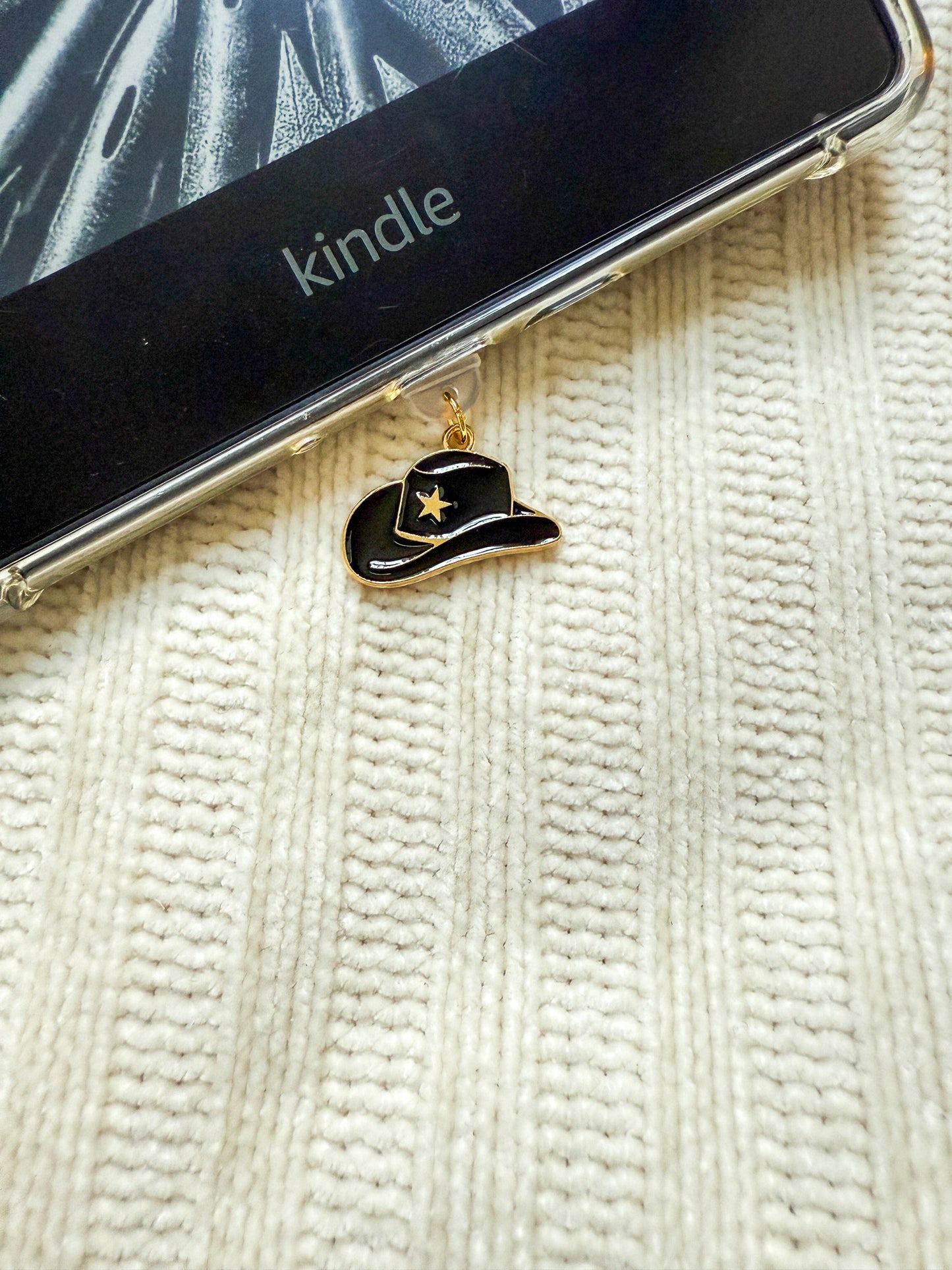 Cowboy Western Kindle Charm Kindle Dust Plug Charm Kindle Accessories