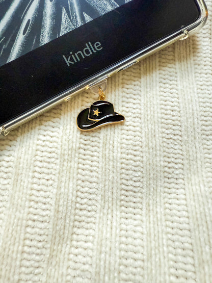 Cowboy Western Kindle Charm Kindle Dust Plug Charm Kindle Accessories