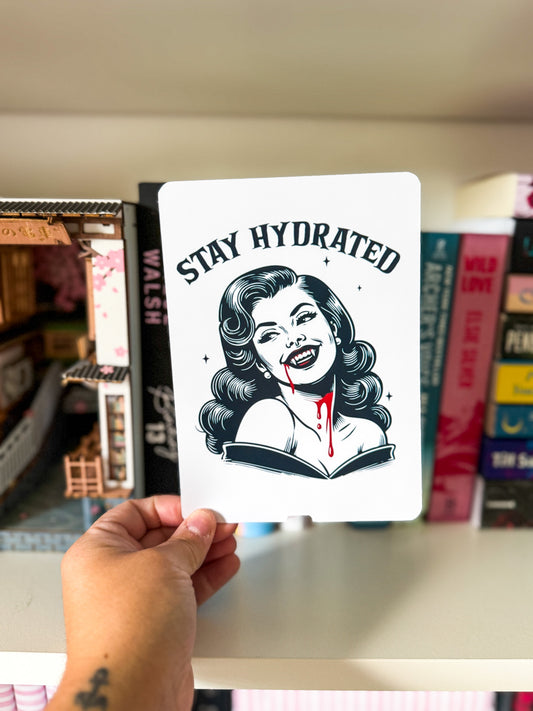 Stay Hydrated Vampire Kindle Case Insert