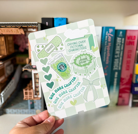 Green Themed Kindle Case Insert