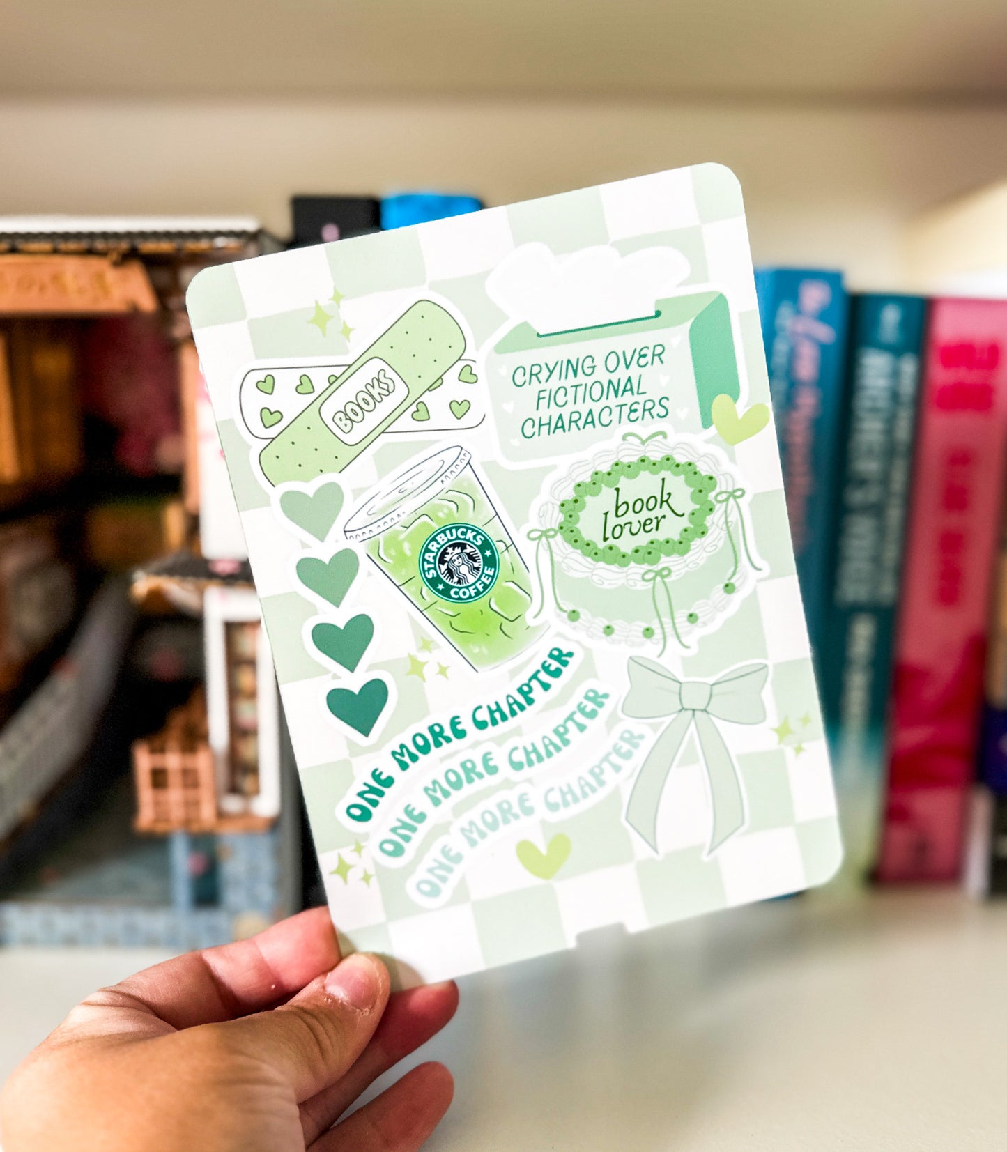 Green Themed Kindle Case Insert