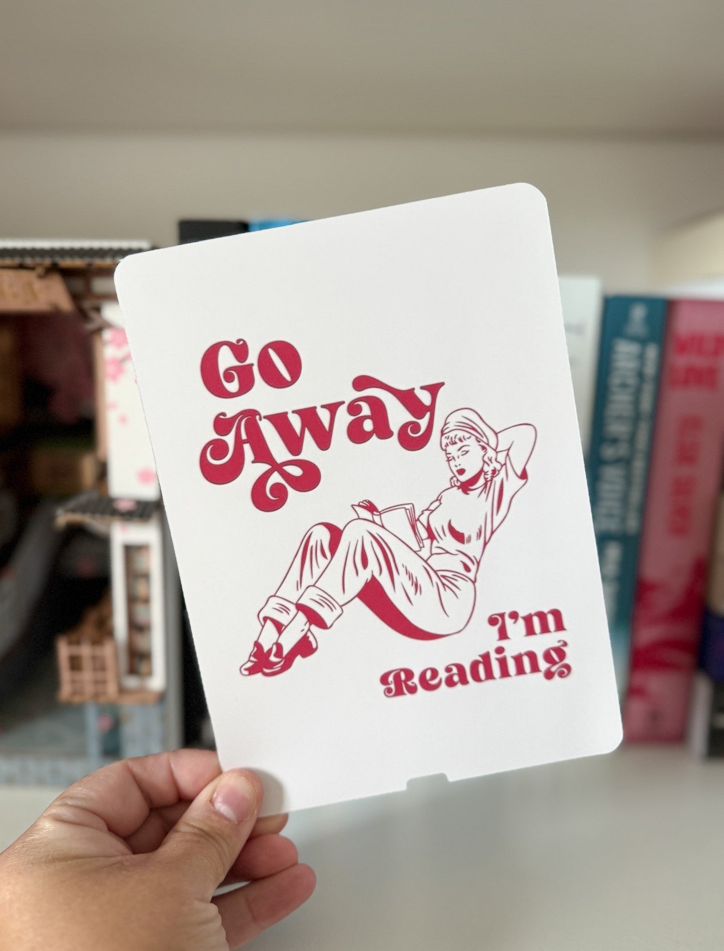 Go Away I'm Reading Kindle Case Insert