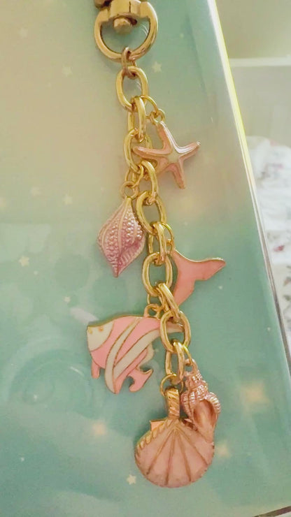Pink Ocean Themed Kindle Chain